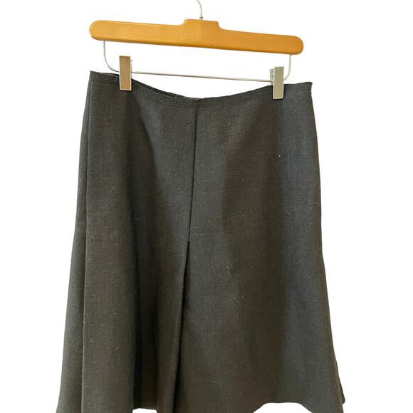 Prada Inverted Pleat Skirt Black 4 - Picture 2 of 5